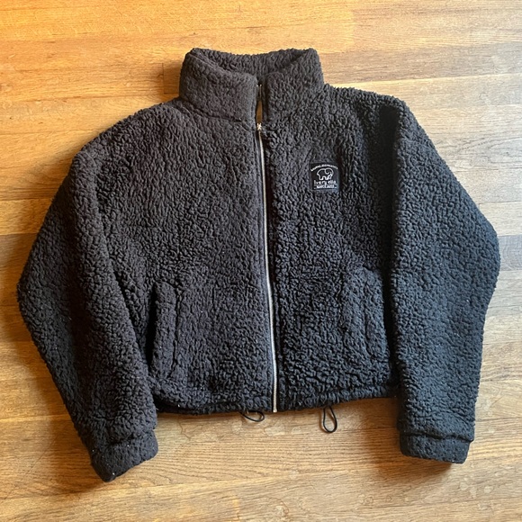 ivory ella Jackets & Blazers - Ivory Ella size small zip-up black jacket